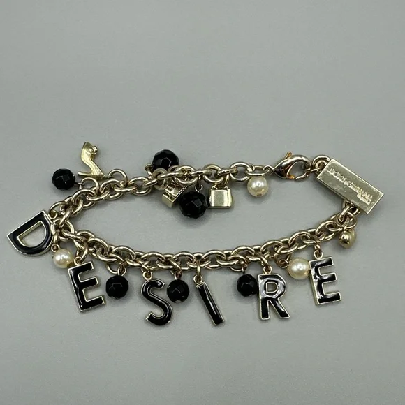 Dolce & Gabbana Gold and Black Charm Bracelet - Picture 5 of 5